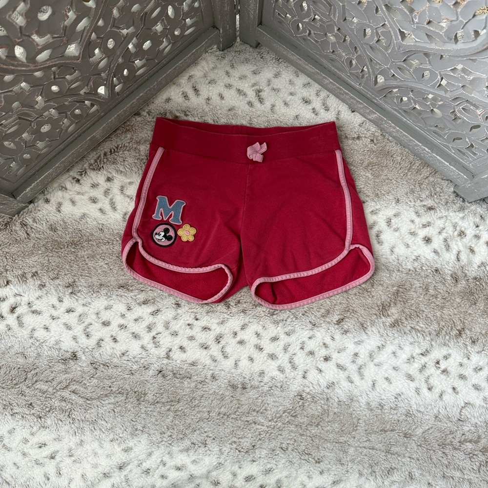 Hanna Andersson x Disney Mickey Mouse red shorts girls size 10 preppy Disneyland